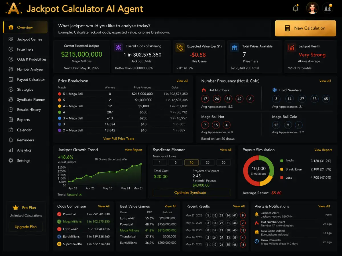 jackpotcalculator.app AI AI jackpot calculation — jackpot calculator preview